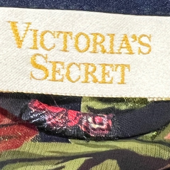 Victoria’s Secret Vintage Paisley Floral Gold Label Poly Chiffon Robe OSFA - Picture 7 of 9